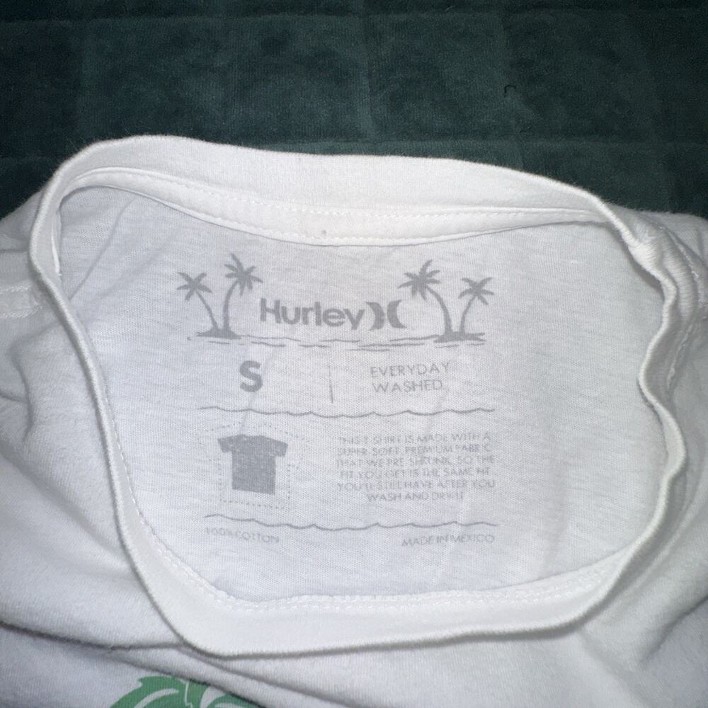 Hurley Mens Short Sleeve Tee Shirt Small‎ (S) White Surfing Weekend - Picture 3 of 6